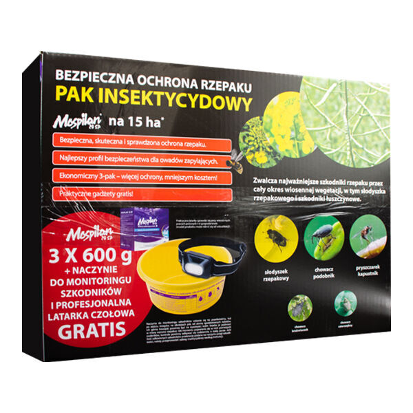 new MOSPILAN 20 SP 3 X 600G pakiet RZEPAK - PAK INSEKTYCYDOWY insecticide