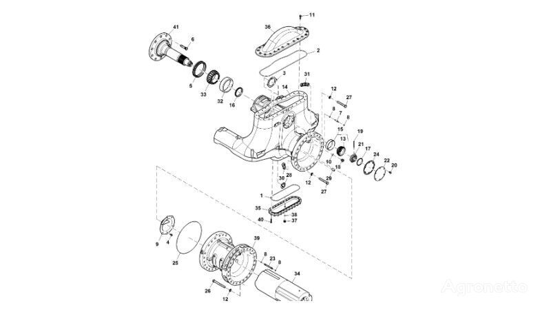 Podkładka dystansowa RE589843 ( fasteners for John Deere 9470RX crawler tractor