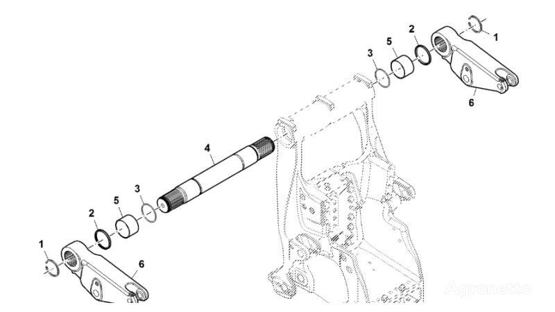 R546353 ( front linkage for John Deere 9470RX crawler tractor