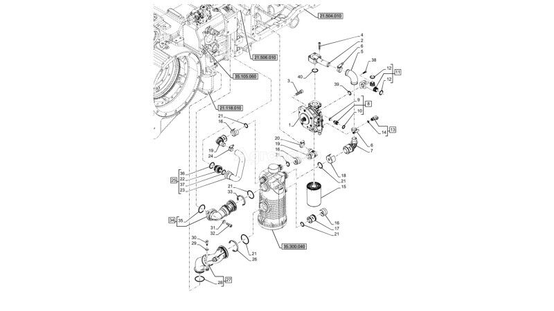 87738887R hydraulic pump for New Holland T6090 T6070 wheel tractor