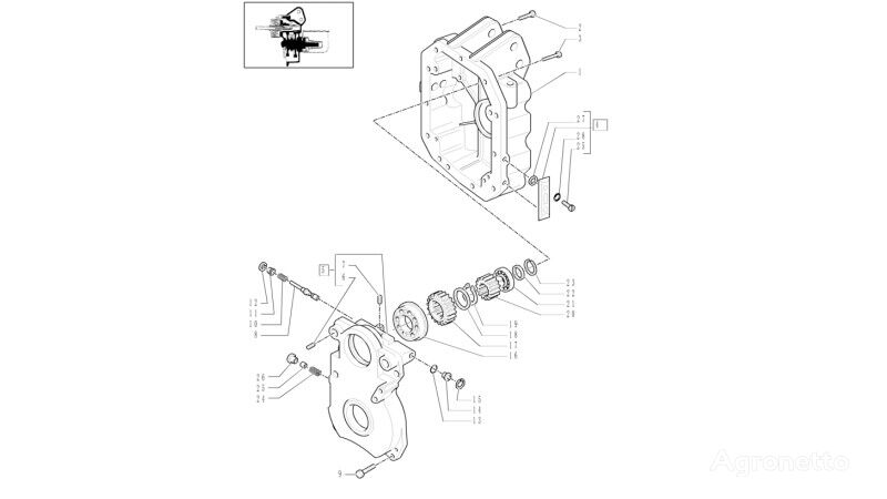 Koło zębate 5193955 other transmission spare part for New Holland T6010   wheel tractor