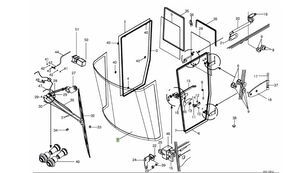 002204730 side window for Krone Big M II mower